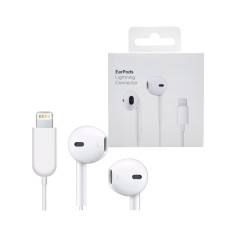Auscultador Earpods A1748 Enchufe Relâmpago Branco